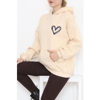 Printed 3 Thread Sweat Beige - 926.1247.