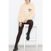 Printed 3 Thread Sweat Beige - 926.1247.