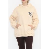 Printed 3 Thread Sweat Beige - 926.1247.