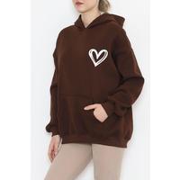 Printed 3 Thread Sweat Acıkahve - 926.1247.