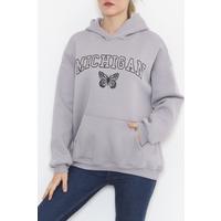 Printed Hoodie Sweat Smoke - 925.1247.