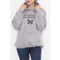 Printed Hoodie Sweat Smoke - 925.1247.