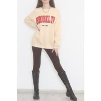 Printed 3 Thread Sweat Beige - 928.1247.