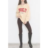 Printed 3 Thread Sweat Beige - 928.1247.