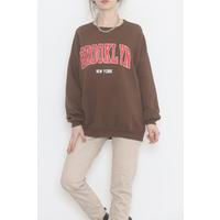 Printed 3 Thread Sweat Brown - 928.1247.