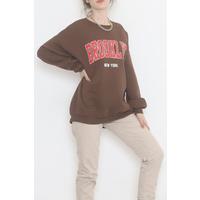 Printed 3 Thread Sweat Brown - 928.1247.