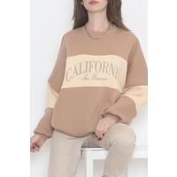 Printed Double Color Sweat Milky Brown - 1246.105.