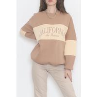 Printed Double Color Sweat Milky Brown - 1246.105.