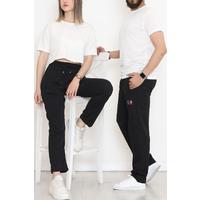 Baskılı Unisex Eşofman Altı Siyah - 9240.1820.