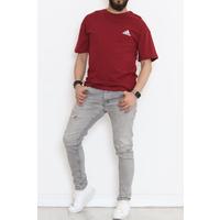 Printed Unisex T-Shirt Claret Red - 20206.1778.