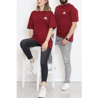 Printed Unisex T-Shirt Claret Red - 20206.1778.