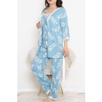 Battal Pegasus Set Pijama Takımı Turkuaz - 670.1287.