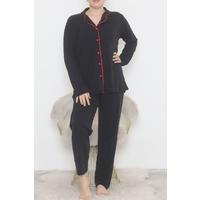 Oversize Polyviscon Button Suit Navy Blue - 725.1287.