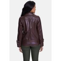 Women's Leather Coat B21-NAP-BRN
