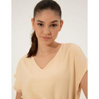 Pierre Cardin Beige Comfort Fit Short Sleeve Blouse 1434460.VR011