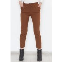 Elastic Waist Double Trousers Tan - 20918.683.