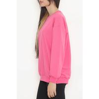 Bisiklet Yaka Sweat Pembe - 3042.275.