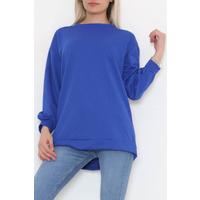 Bisiklet Yaka Tunik  Saks - 10574.253.