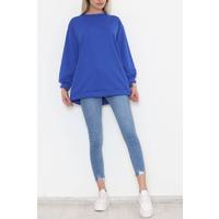 Bisiklet Yaka Tunik  Saks - 10574.253.