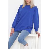 Bisiklet Yaka Tunik  Saks - 10574.253.