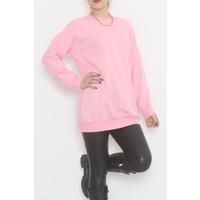 Bisiklet Yaka Sweat Pembe - 2516.555.