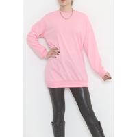 Bisiklet Yaka Sweat Pembe - 2516.555.