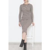 Crew Neck Dress Beige-brown - 472932.1567.