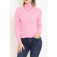 Boğazlı Triko Body Neonpembe - 076.1739.