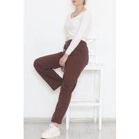 Tube Leg Sweatpants Brown - 12326.5238.