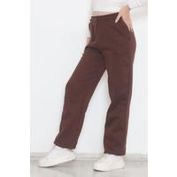 Tube Leg Sweatpants Brown - 12326.5238.