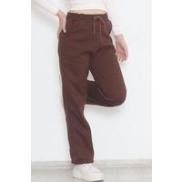 Tube Leg Sweatpants Brown - 12326.5238.