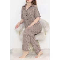 Büyük Beden Pijama Takımı Leopar  500.1287.