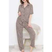 Büyük Beden Pijama Takımı Leopar  500.1287.