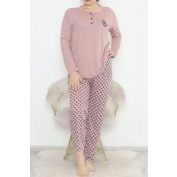 Plus Size Pajama Set Gülkurusu1 - 12522.1048.