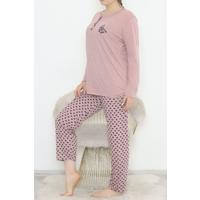 Plus Size Pajama Set Gülkurusu1 - 12522.1048.