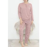 Plus Size Pajama Set Rose Dried - 12522.1048.