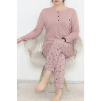 Plus Size Pajama Set Rose Dried - 12522.1048.