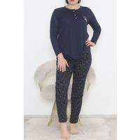 Plus Size Pajama Set Navy Blue1 - 12522.1048.