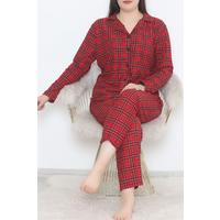 Plus Size Suede Suit Red&Black - 455.1287.