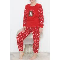 Plus Size Fleece Pajama Set Red - 12533.1049.