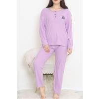 Plus Size Interlock Pajama Set Lilac - 17084.1048.