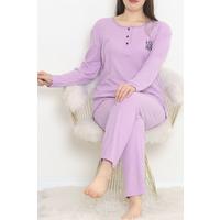 Plus Size Interlock Pajama Set Lilac - 17084.1048.