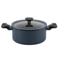 Forged aluminum pot with glass lid, 24 cm, 4.7 l . MAUNFELD FRIDA MCS47FA02DG