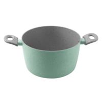 Forged aluminum pan with glass lid, 24 cm, 5.7 l . MAUNFELD HELGA MCS57FA05FS