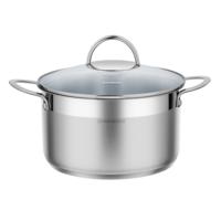 Stainless steel saucepan with glass lid, 20 cm, 3.3 l. MAUNFELD GERDA MCS33S07