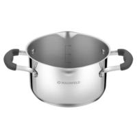 Stainless steel saucepan with glass lid, 18 cm, 2.2 l. MAUNFELD LAURA MCS22S08GR