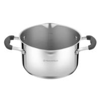 Stainless steel saucepan with glass lid, 20 cm, 3.1 l . MAUNFELD LAURA MCS31S08GR