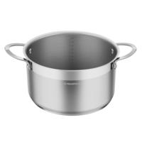 Stainless steel saucepan with glass lid, 24 cm, 5.8 l . MAUNFELD GERDA MCS58S07