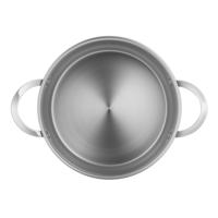 Stainless steel saucepan with glass lid, 20 cm, 3.3 l. MAUNFELD GERDA MCS33S07