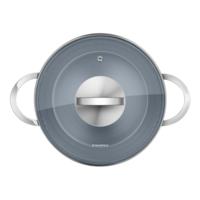 Stainless steel saucepan with glass lid, 18 cm, 2.5 l.